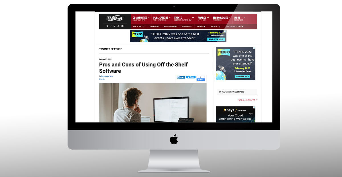 Press - Pros and Cons of Using Off the Shelf Software